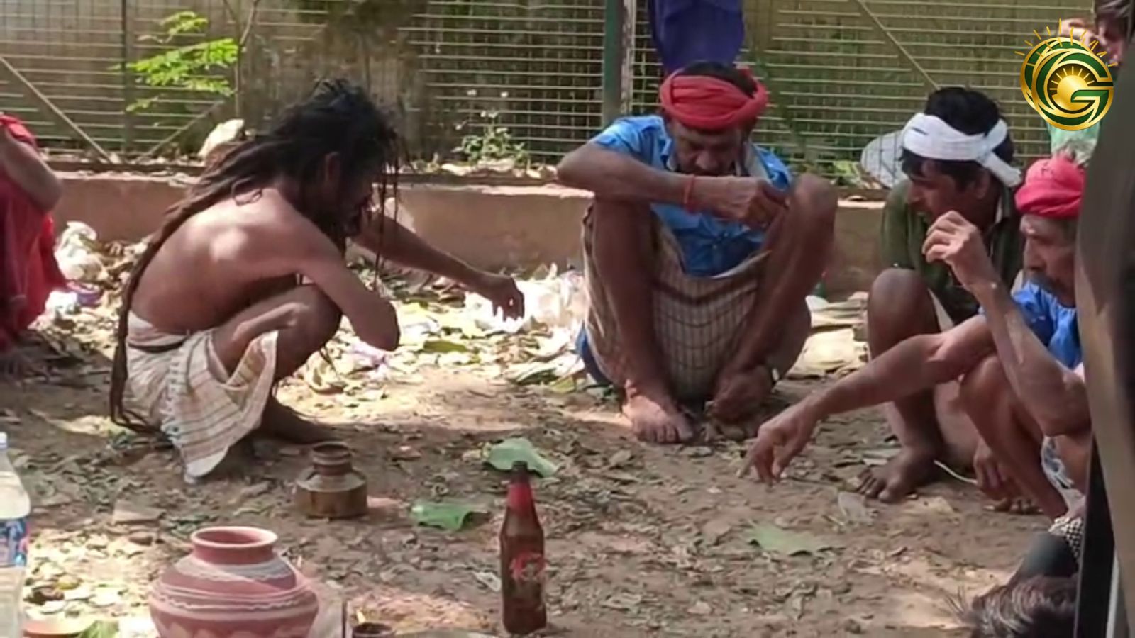 Bhuvo doing vidhi beside hospital gate