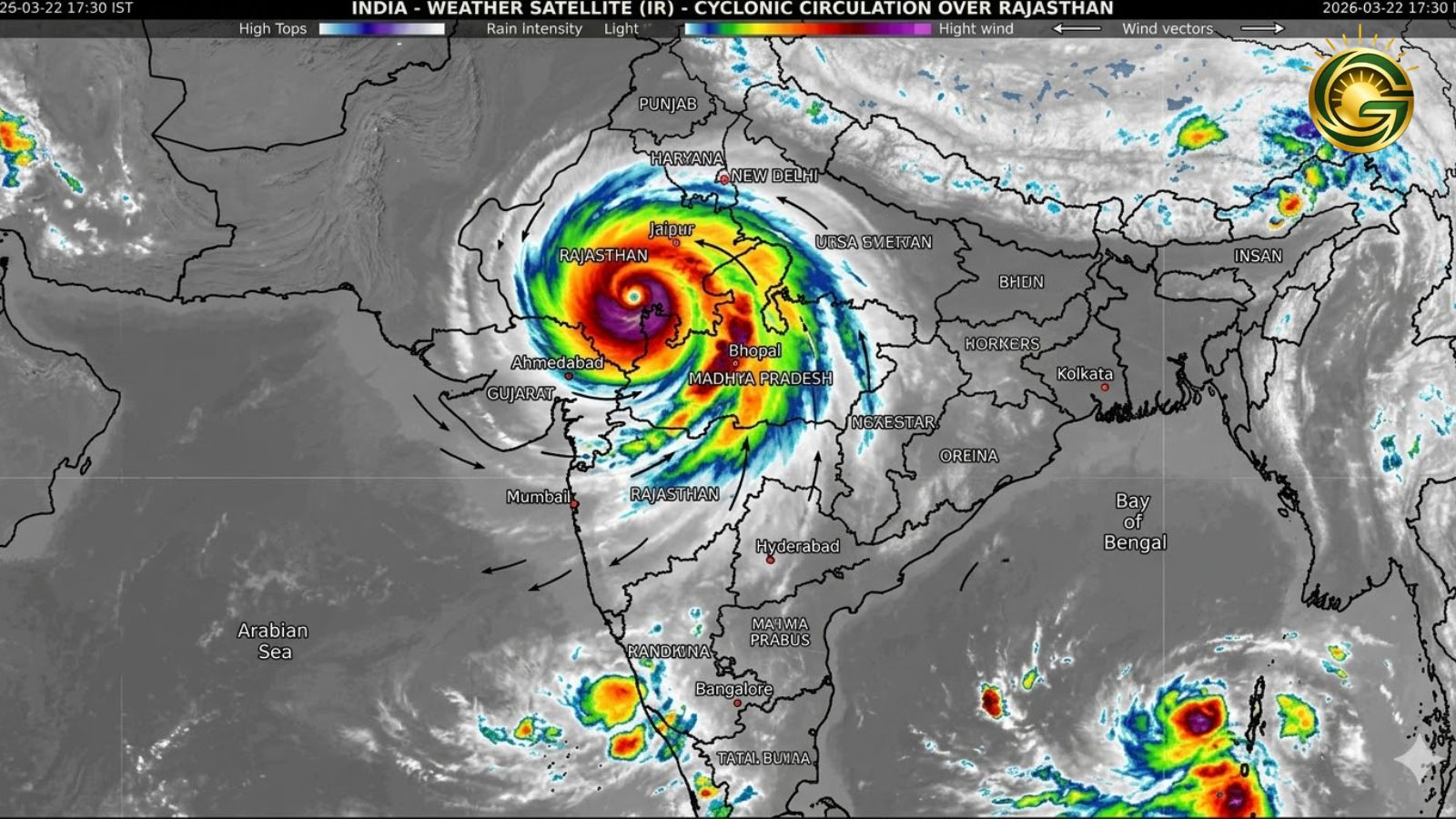 Cyclonic circulation impact on Gujarat Weather Heat Forecast