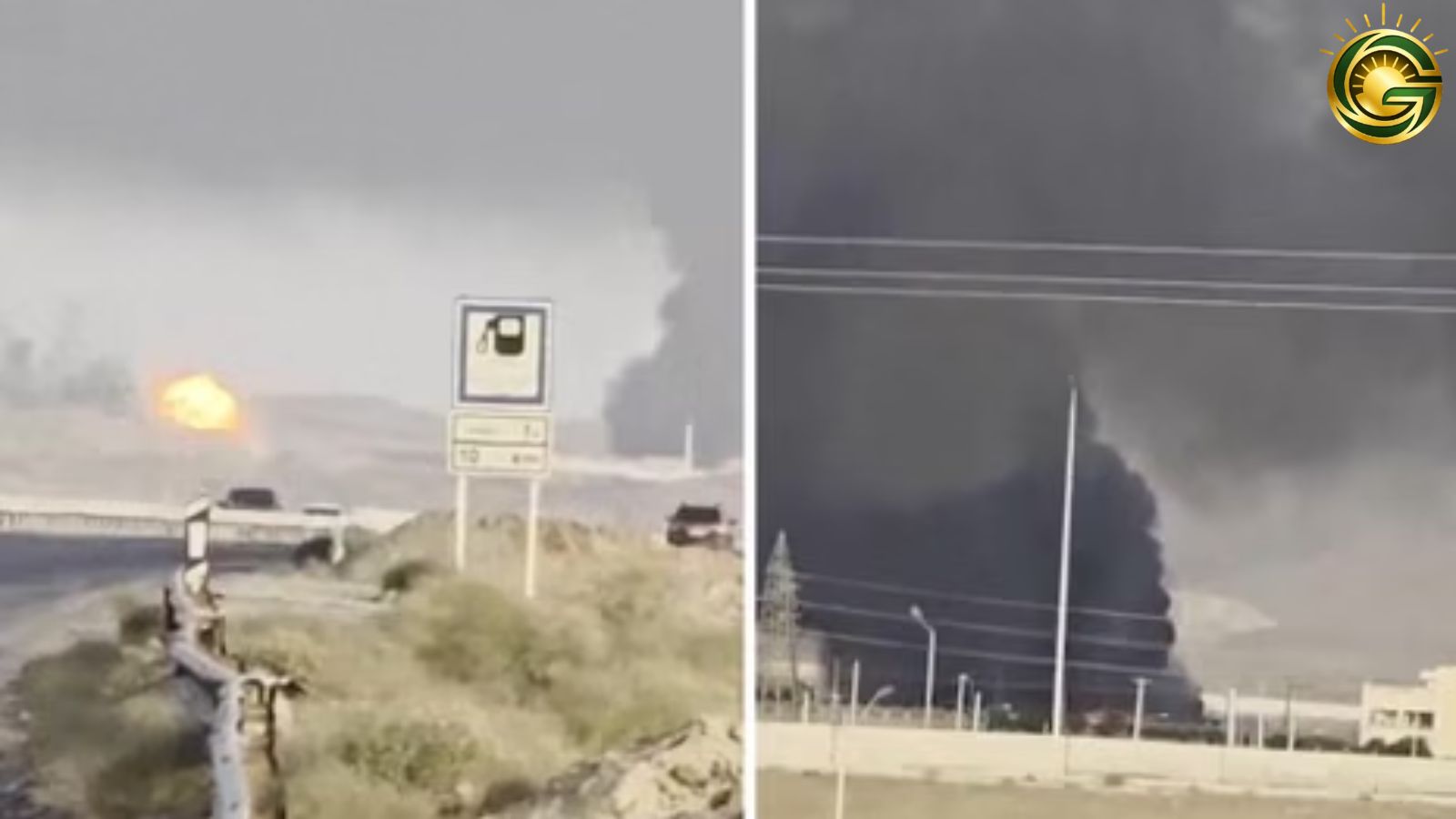 Viral Iamge oF Attack by isreal attack on iran nuclear facilty site.