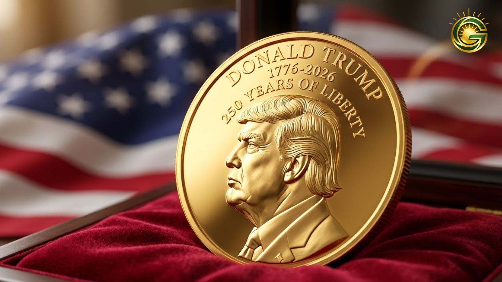 Donald Trump Gold Coin for 250th US Anniversary.