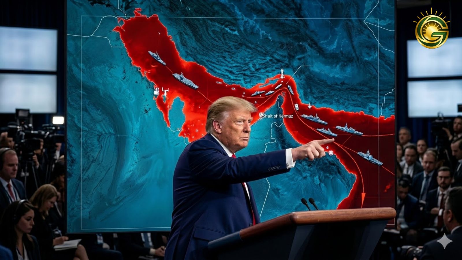 Donald Trump giving a 48-hour ultimatum to Iran.