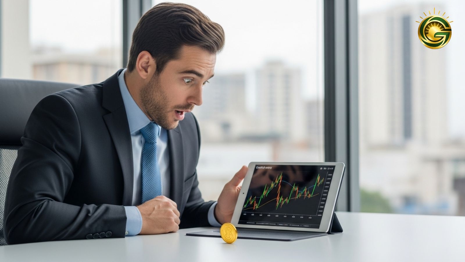 Investor analyzing gold price trends in India.