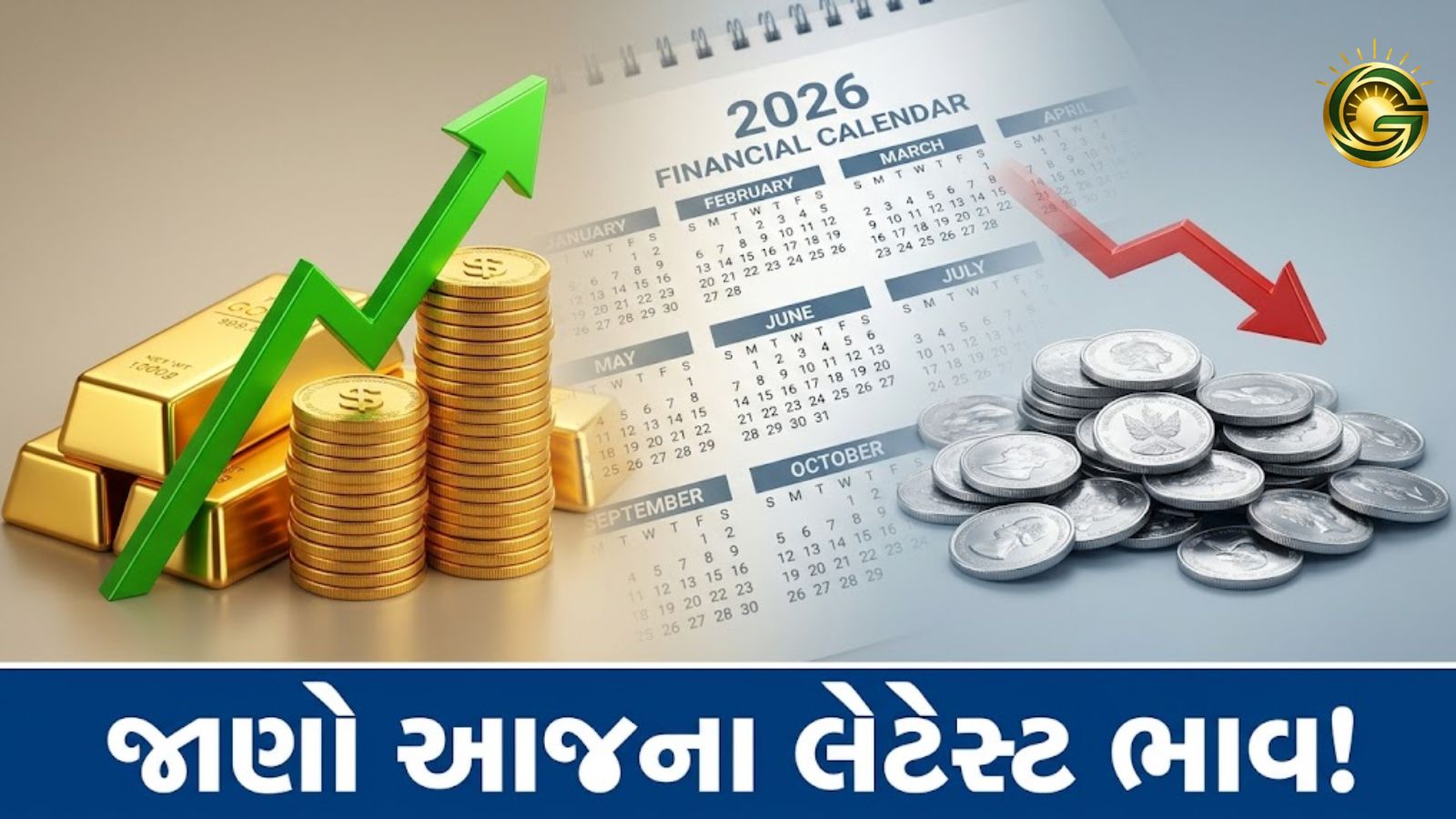 Gold prices rising and silver prices falling at the end of financial year 2026 in India