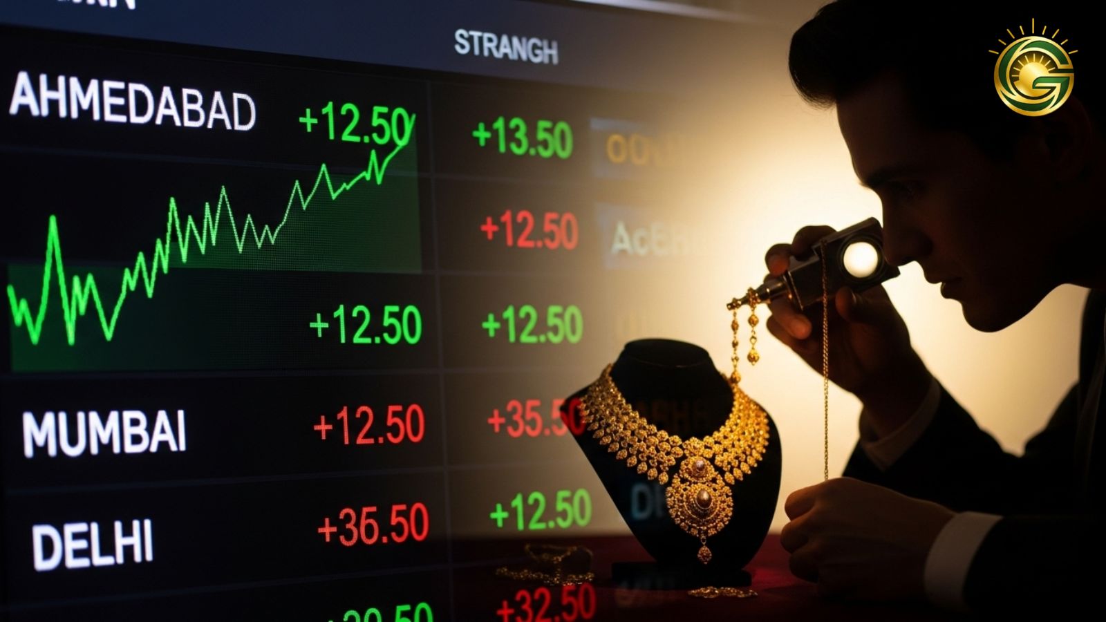 Live gold and silver price updates for major Gujarat and Indian cities.