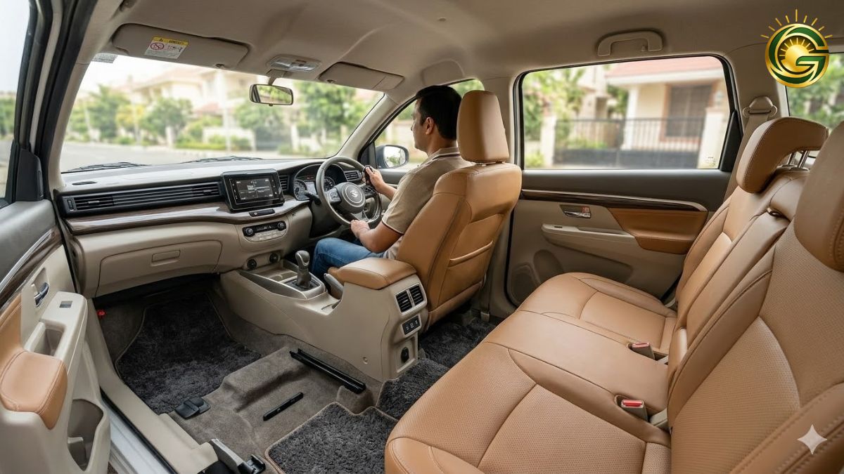 Interior space of Best Mileage Family Car.