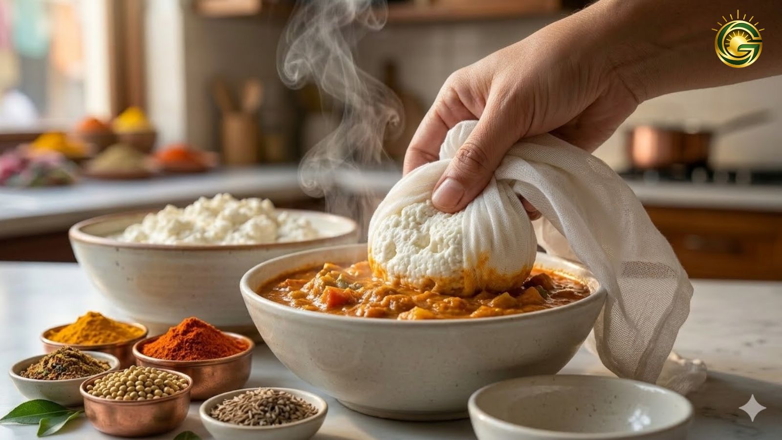 Using curdled milk in gravy for Spoiled Milk Kitchen Hacks.