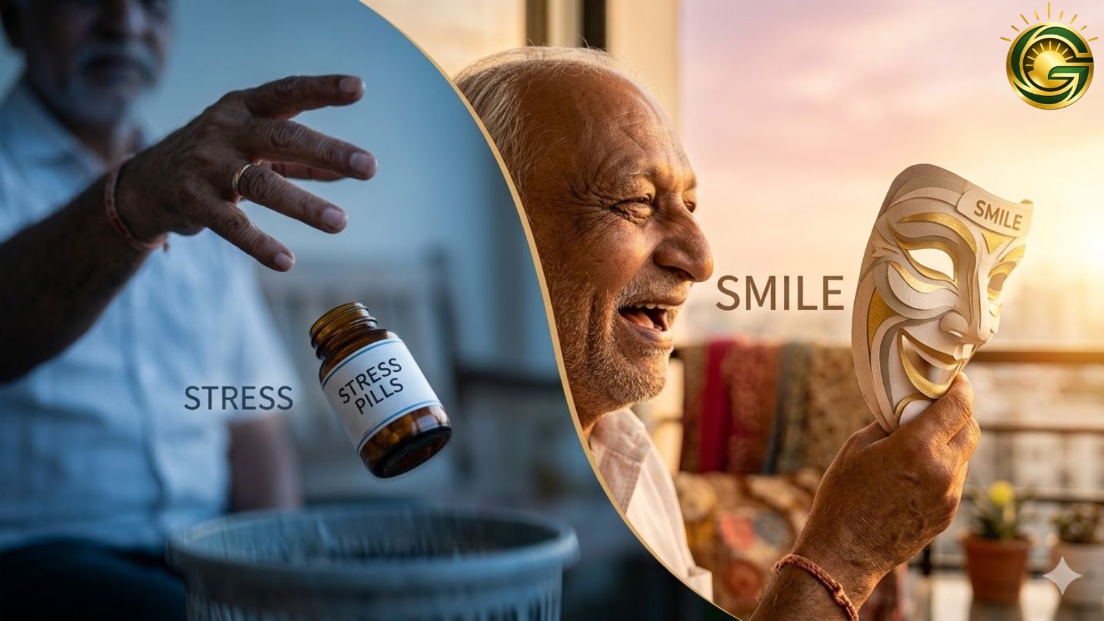 Choosing Health Benefits of Laughter over medication for stress.