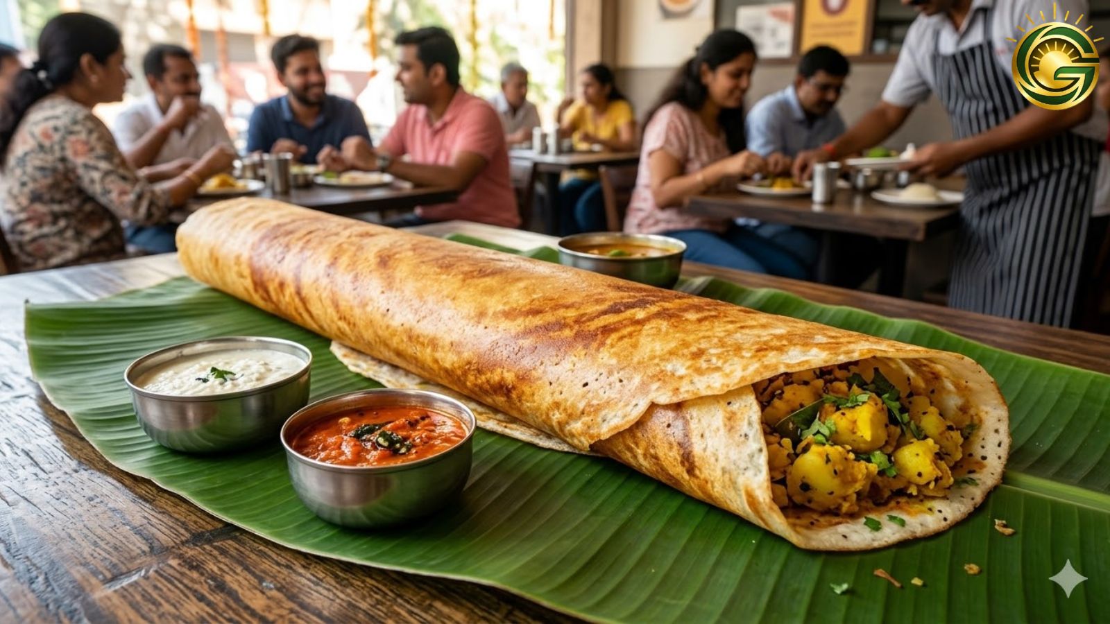 A restaurant-style perfectly golden Crispy Masala Dosa Recipe.
