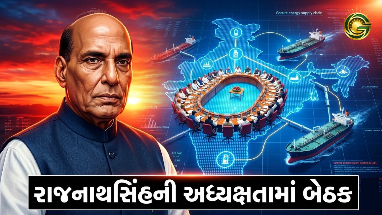 મિડલ ઈસ્ટ યુદ્ધ અને India Energy Security Crisis પર રાજનાથ સિંહની અધ્યક્ષતામાં બેઠક.