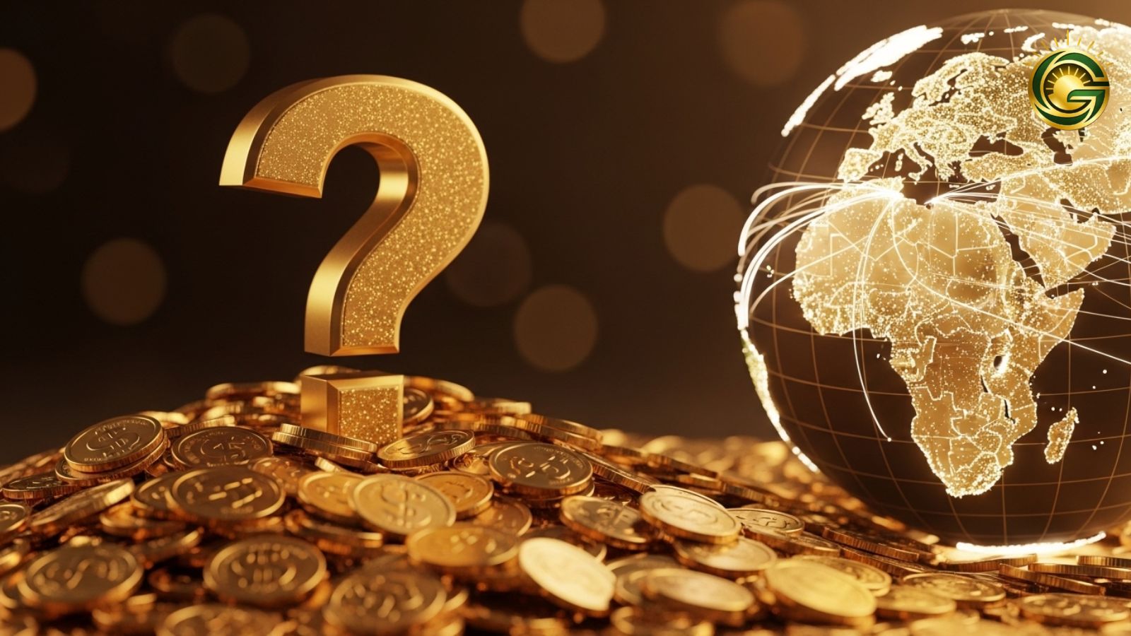 Conceptual image showing global factors affecting international gold rates.