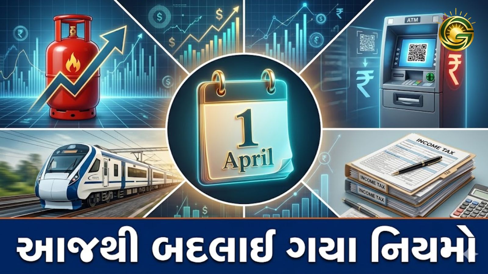 7 major financial rule changes from 1st April 2026 including LPG, ATM and Tax.