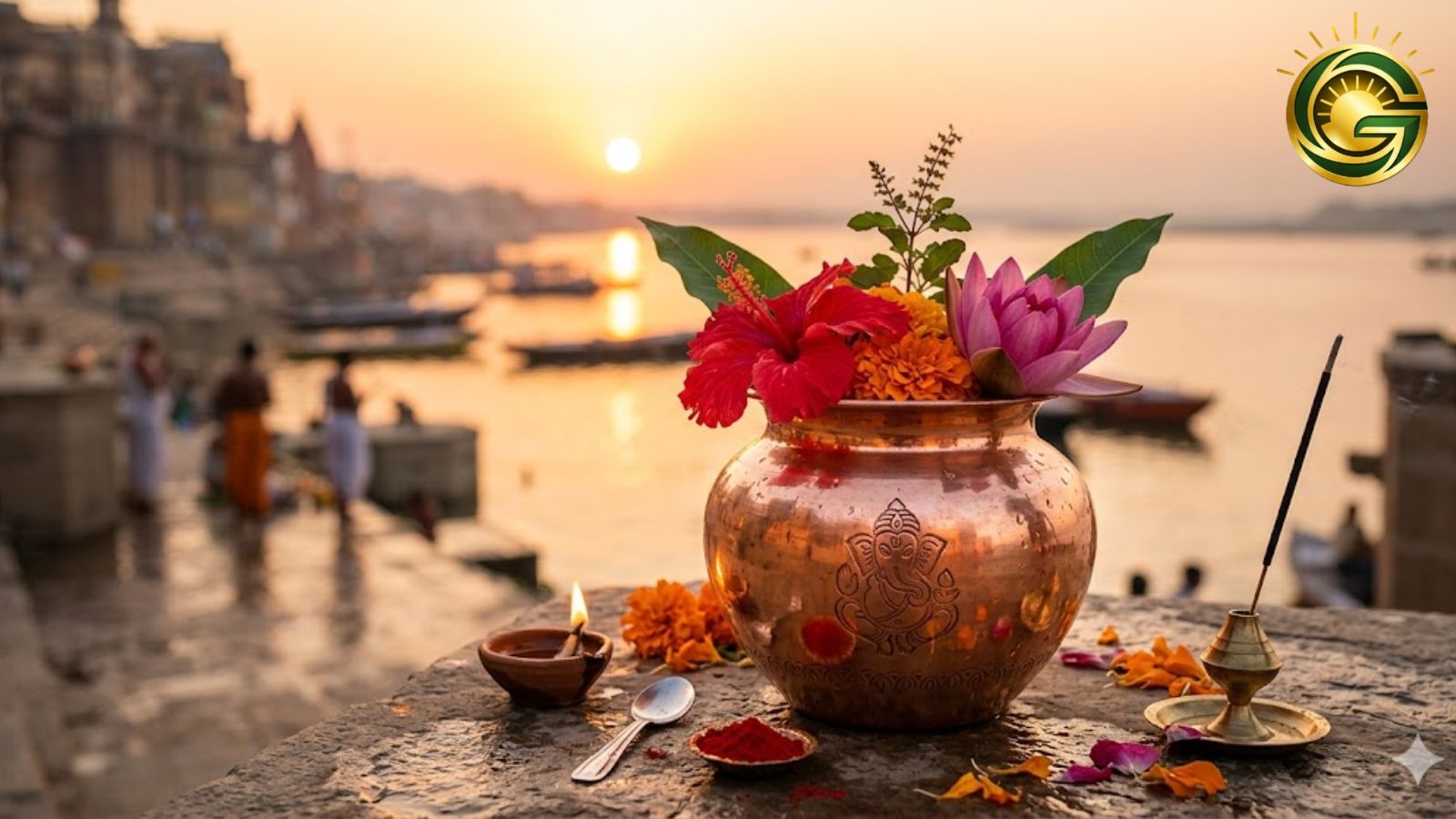 Copper pot used for Surya Arghya ritual