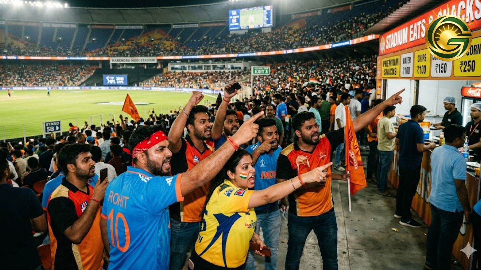 cricket fans protest food prices