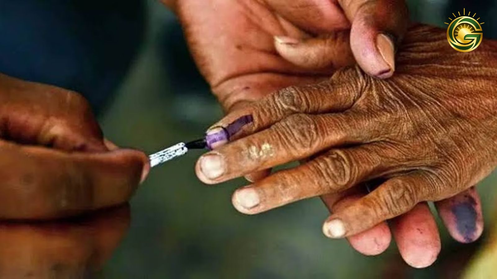 Symbolic representation of Gujarat Local Body Elections on 26th April.