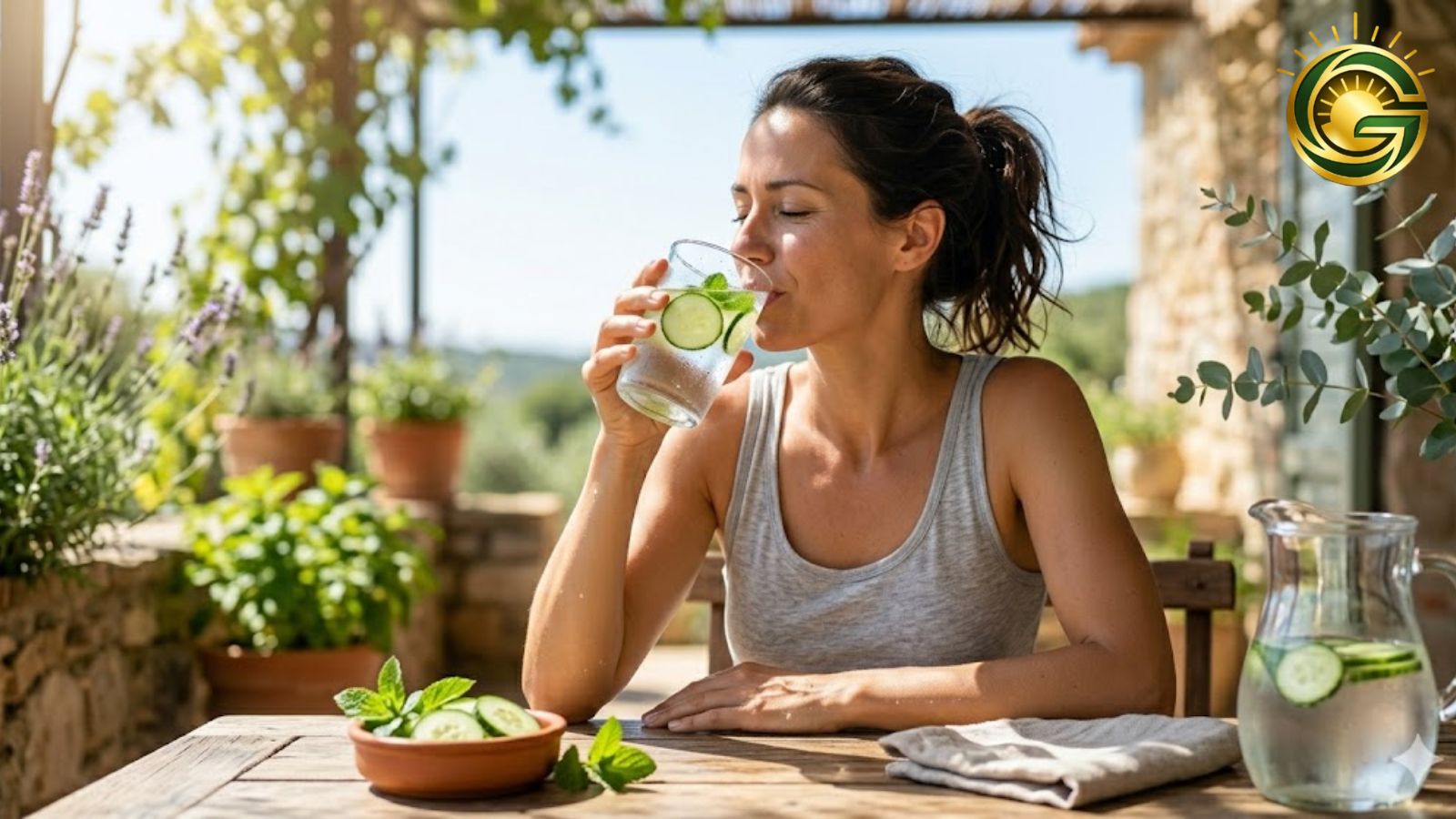 Staying hydrated to reduce sweat odor during summer