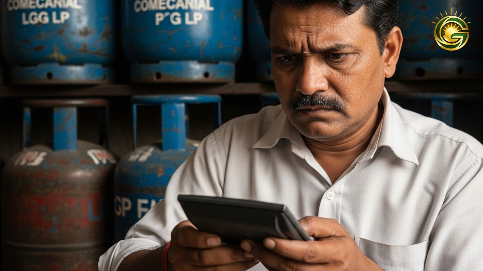 Indian restaurant owner worried about rising commercial gas cylinder prices.