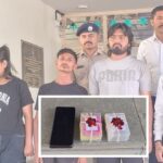 Gujarat police seizes MD drugs from a clothing shop named Baba Fashion in Sanand.