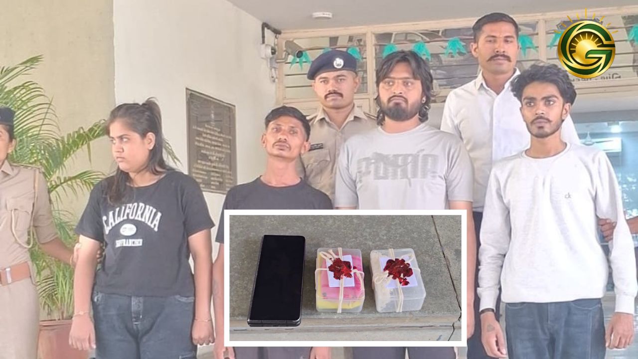 Gujarat police seizes MD drugs from a clothing shop named Baba Fashion in Sanand.