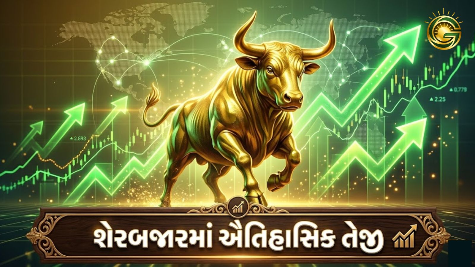 Indian stock market experiences a massive boom with Sensex and Nifty soaring high.