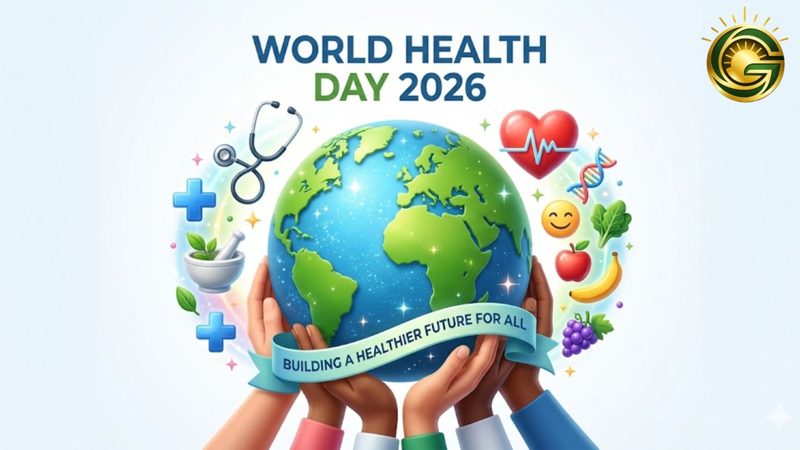 Main thumbnail for World Health Day 2026 with globe and health symbols